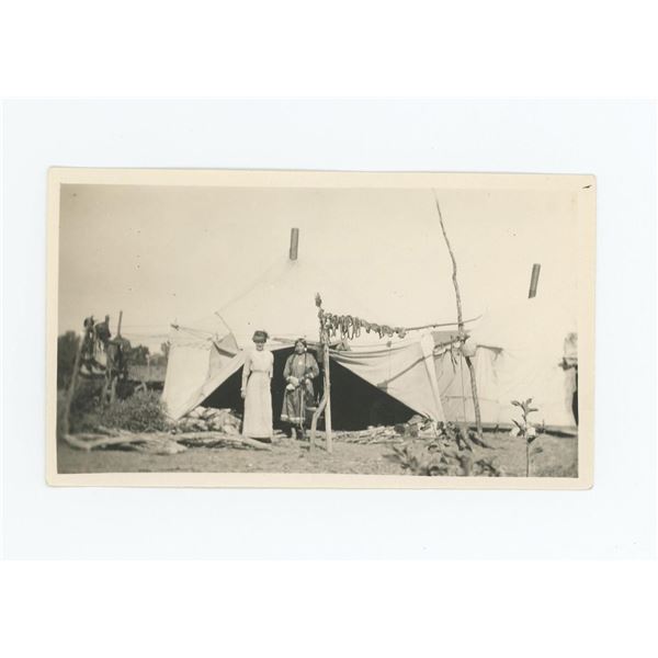 Drying Meat Crow Agency Montana Photo