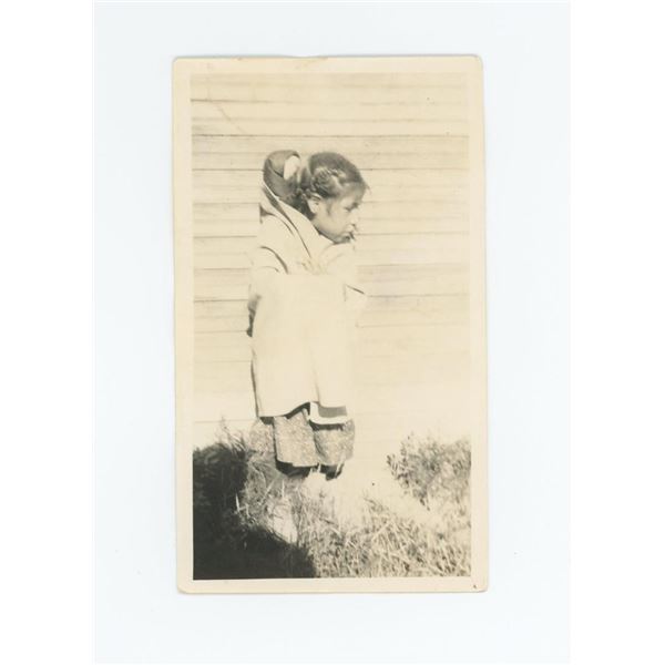 Little Anita in the Door Crow Agency Montana Photo