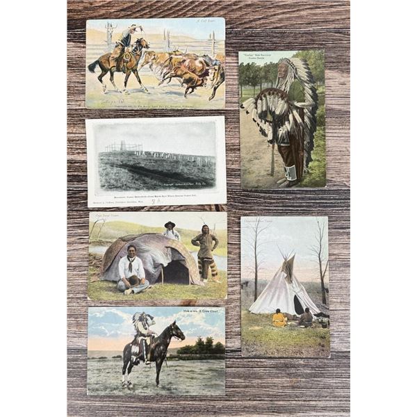 Curley Sole Survivor Custer Battle Postcard
