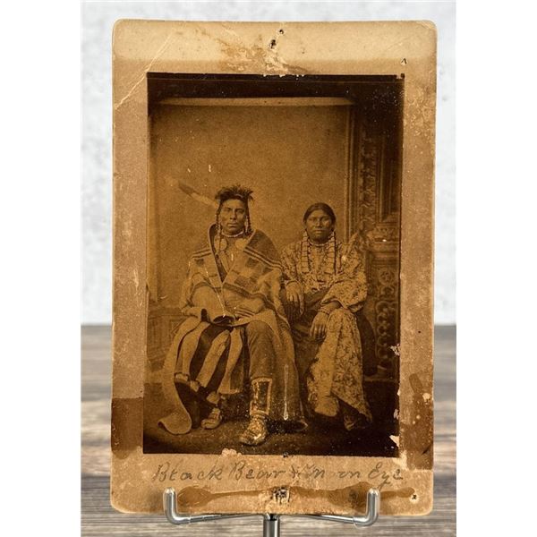 O.S. Goff Black Bear Moon Eyes Indian Photo