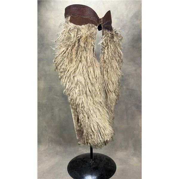 Clark Portland Oregon White Wooly Cowboy Chaps