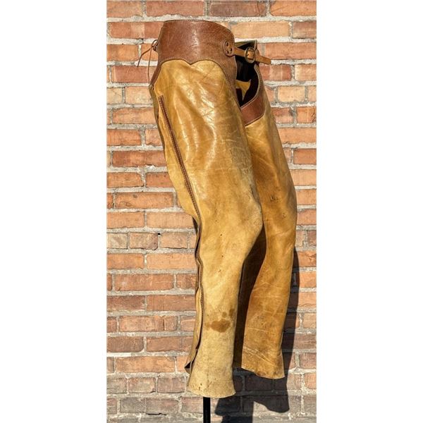 Montana Leather Shotgun Cowboy Chaps