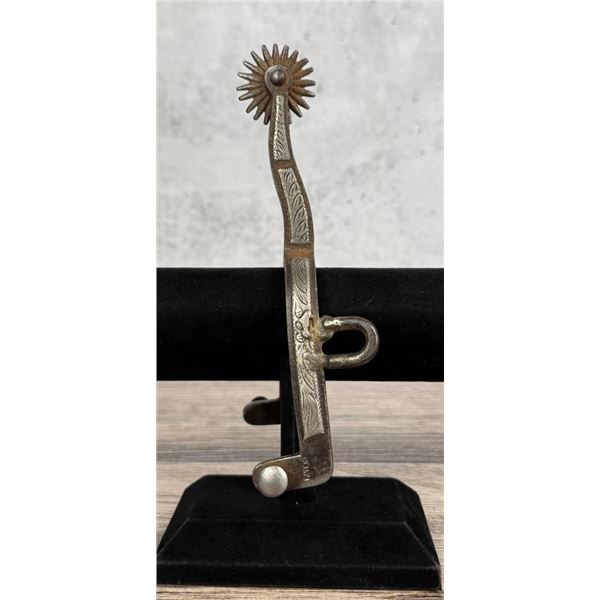 August Buermann Silver Inlaid Cowboy Spur