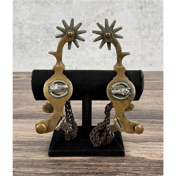 North & Judd Hercules Bronze Horse Head Spurs