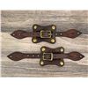 Image 1 : Studded Leather Cowboy Spur Straps