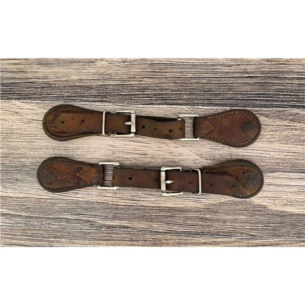 Leather Cowboy Spur Straps