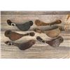 Image 1 : Antique Tooled Leather Cowboy Spur Straps