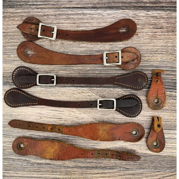 Collection of Leather Cowboy Spur Straps