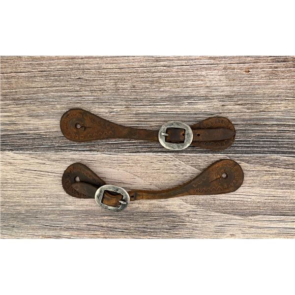 H. Mack Pueblo Colorado Cowboy Spur Straps