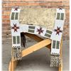 Image 2 : Native American Beaded Buffalo Hide Saddle Blanket