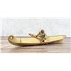 Image 1 : Kalaallit Inuit Eskimo Miniature Skin Canoe Model
