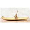 Image 2 : Kalaallit Inuit Eskimo Miniature Skin Canoe Model