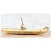 Image 3 : Kalaallit Inuit Eskimo Miniature Skin Canoe Model