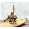 Image 5 : Kalaallit Inuit Eskimo Miniature Skin Canoe Model