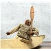 Image 6 : Kalaallit Inuit Eskimo Miniature Skin Canoe Model