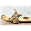 Image 9 : Kalaallit Inuit Eskimo Miniature Skin Canoe Model