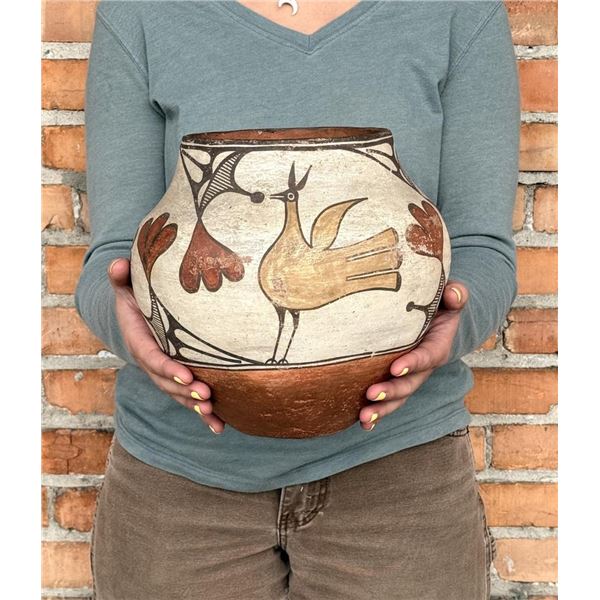 Historic Zia Pueblo Polychrome Olla Jar