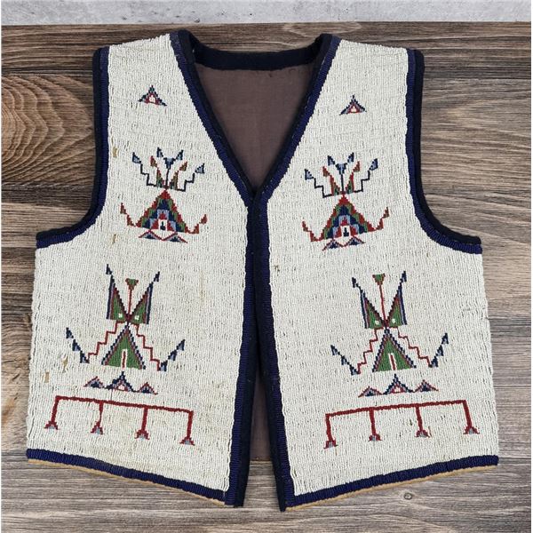 Sioux Native American Indian Beaded Vest