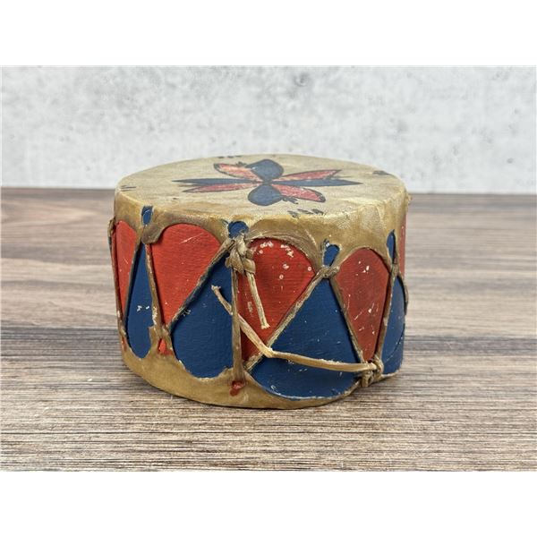 Hopi Pueblo Native American Indian Painted Drum