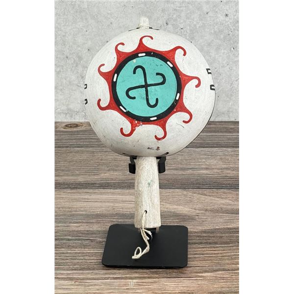 Hopi Indian Painted Dance Rattle