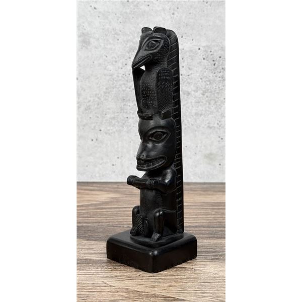 Haida Northwest Coast Argillite Totem Pole