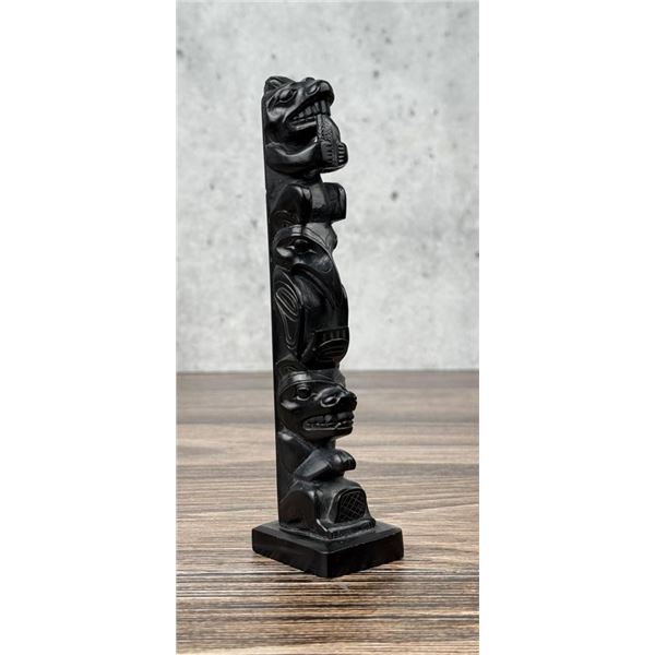 Haida Northwest Coast Argillite Totem Pole
