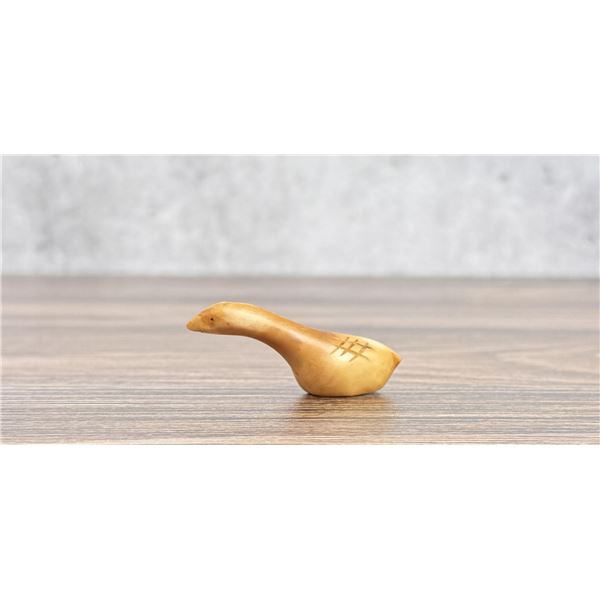 Ancient Thule Inuit Alaskan Eskimo Carved Goose