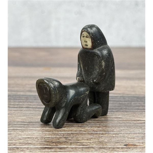 Soapstone Inuit Eskimo Carving Two Eskimos Fucking