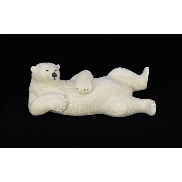 Ronald Apangalook Inuit Eskimo Polar Bear Carving