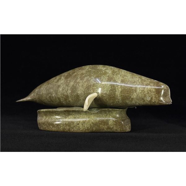 Elijah Michael Inuit Eskimo Carved Breaching Whale