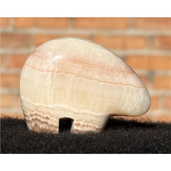 Zuni Rhodonite Bear Fetish Carving