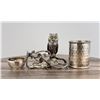 Image 3 : Meriden Silver Plate Owl Condiment Castor Set L6