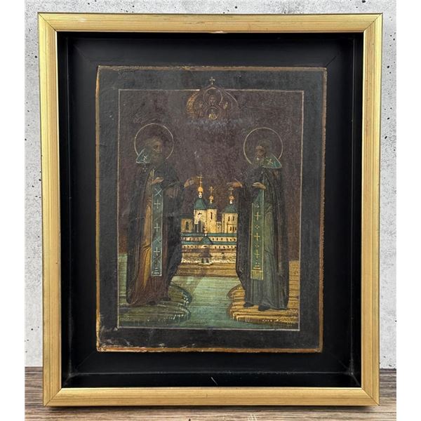 Zosima and Savvaty of Solovki Russian Icon