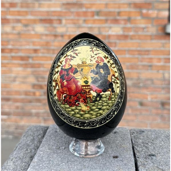 Golubev Russian Painted Lacquer Egg
