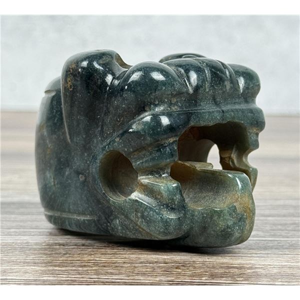 Pre Columbian Chorotega Costa Rican Jade Mace Head