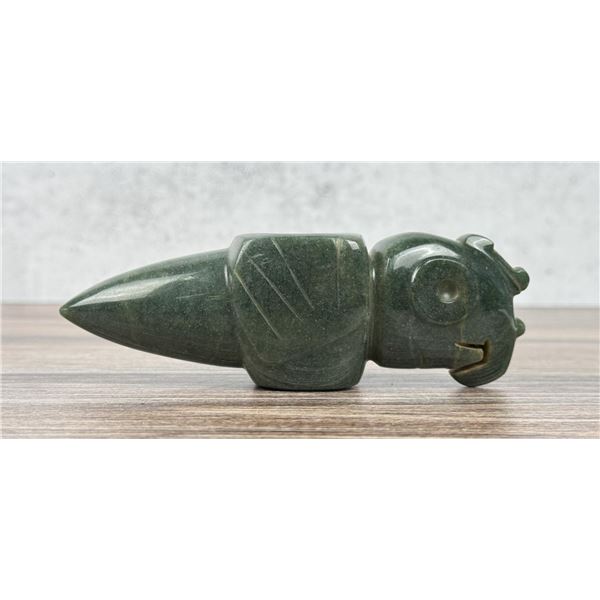 Pre Columbian Chorotega Costa Rican Jade Mace Head