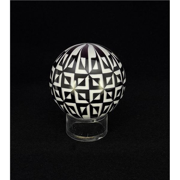 Mark Matthews Panel Ponder Art Glass Marble