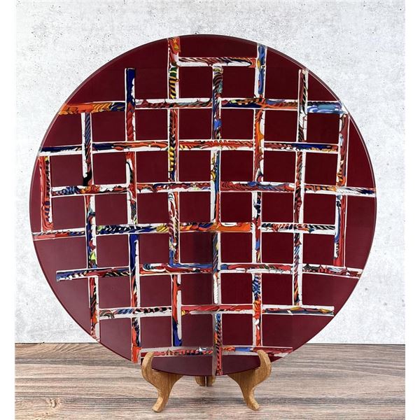 Martin Kremer Fused Glass Charger Bowl Plate