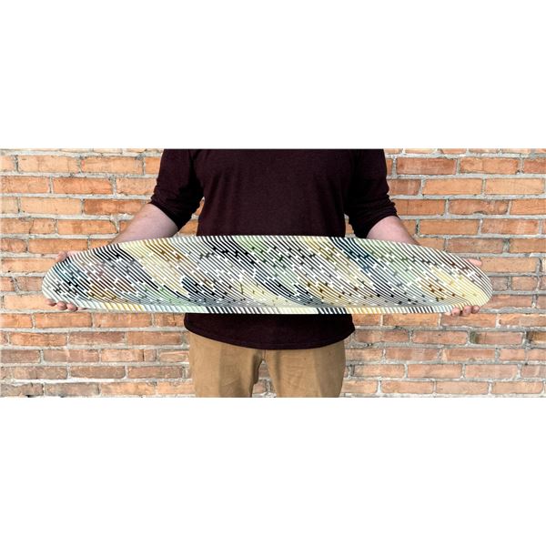 Martin Kremer Fused Glass Mosiac Ellipse Art Bowl