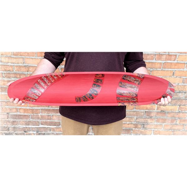 Martin Kremer Fused Glass Main Line Ellipse Bowl