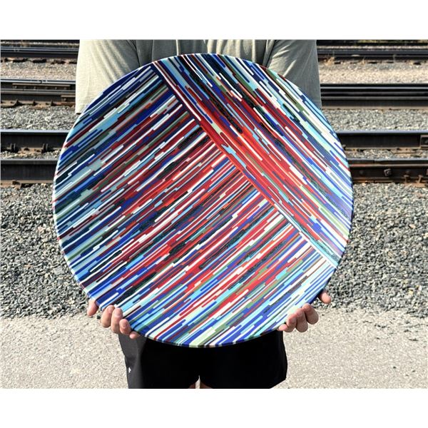 Martin Kremer Fused Glass Joseph's Coat Bowl