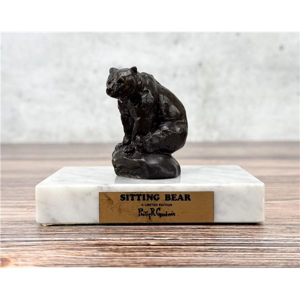 Phillip R Goodwin Sitting Bear Bronze