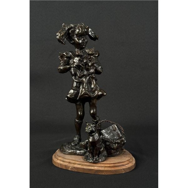 Gary Schildt Kittens Need a Loving Home Bronze