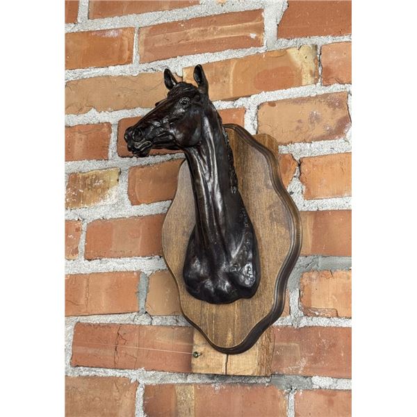 Earle Erik Heikka Horse Head Bronze Montana