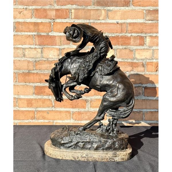 Frederic Remington The Rattlesnake Bronze