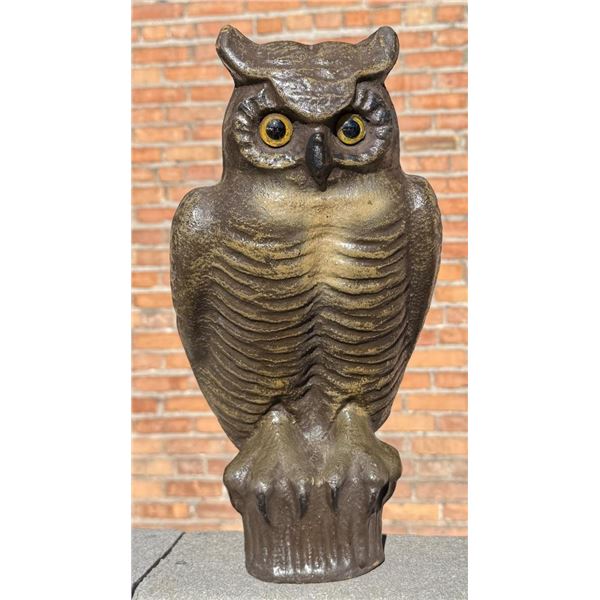 Paper Mache Great Horned Owl Hunting Decoy
