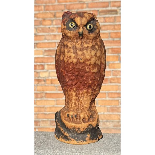 Paper Mache Great Horned Owl Hunting Decoy