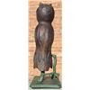 Image 3 : Folk Art Carved Owl on Perch