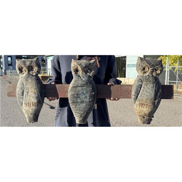 Antique Carnival Owl Shooting Gallery Targets