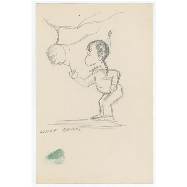 Ace Powell Little Indian Drawing